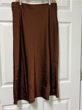 Old Navy Brown Maxi Skirt Large NWT